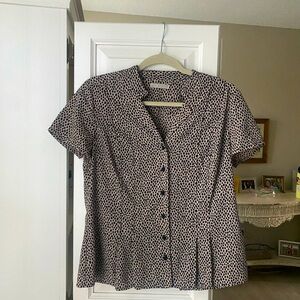 Button down french girl style blouse